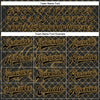 Custom Black Old Gold Check And Tiger 3D Pattern Design Bomber Full-Snap Varsity Letterman Jacket