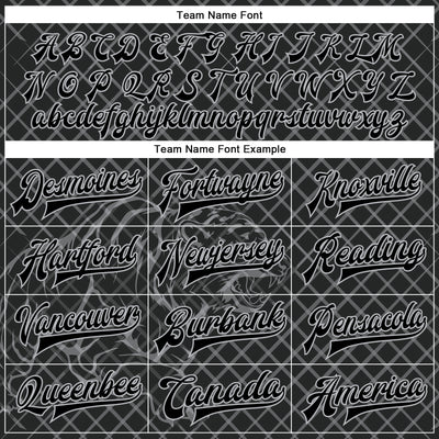 Custom Black Gray Check And Tiger 3D Pattern Design Bomber Full-Snap Varsity Letterman Jacket