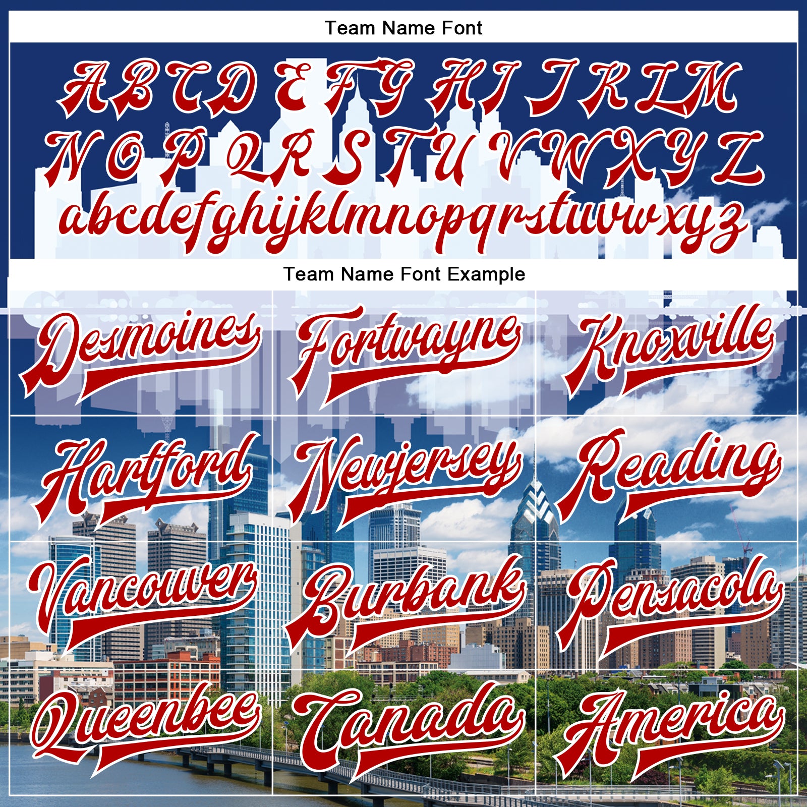 Custom Royal Red-White Philadelphia Pennsylvania City Edition 3D Bomber Full-Snap Varsity Letterman Jacket