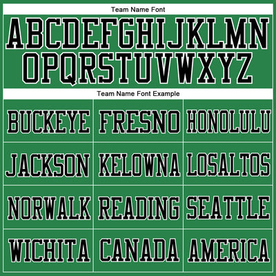 Custom Grass Green Black-White Mesh Authentic Football Jersey