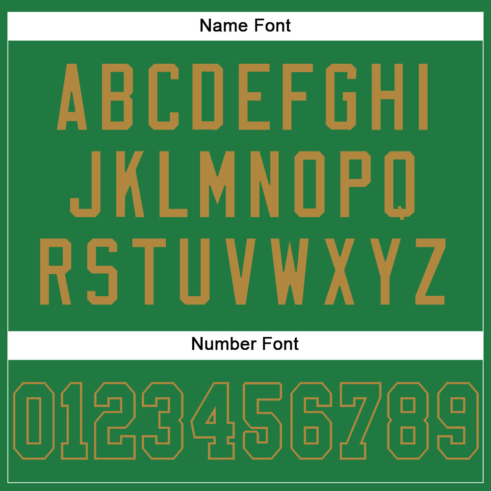 Custom Grass Green Grass Green-Old Gold Mesh Authentic Football Jersey