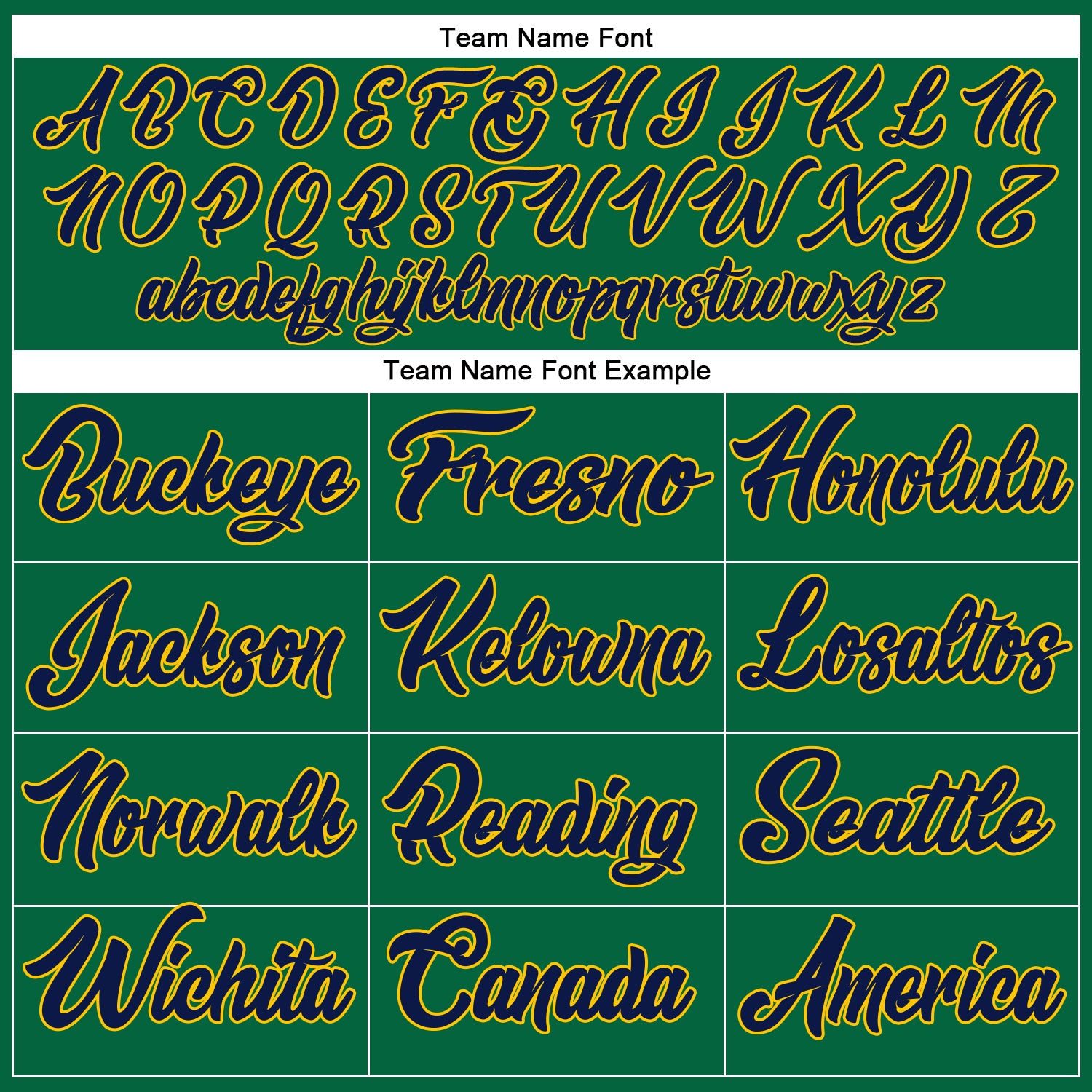 Custom Kelly Green Navy-Gold Authentic Baseball Jersey