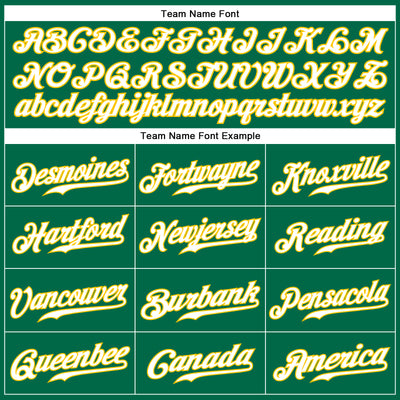 Custom Kelly Green White-Gold Authentic Sleeveless Baseball Jersey