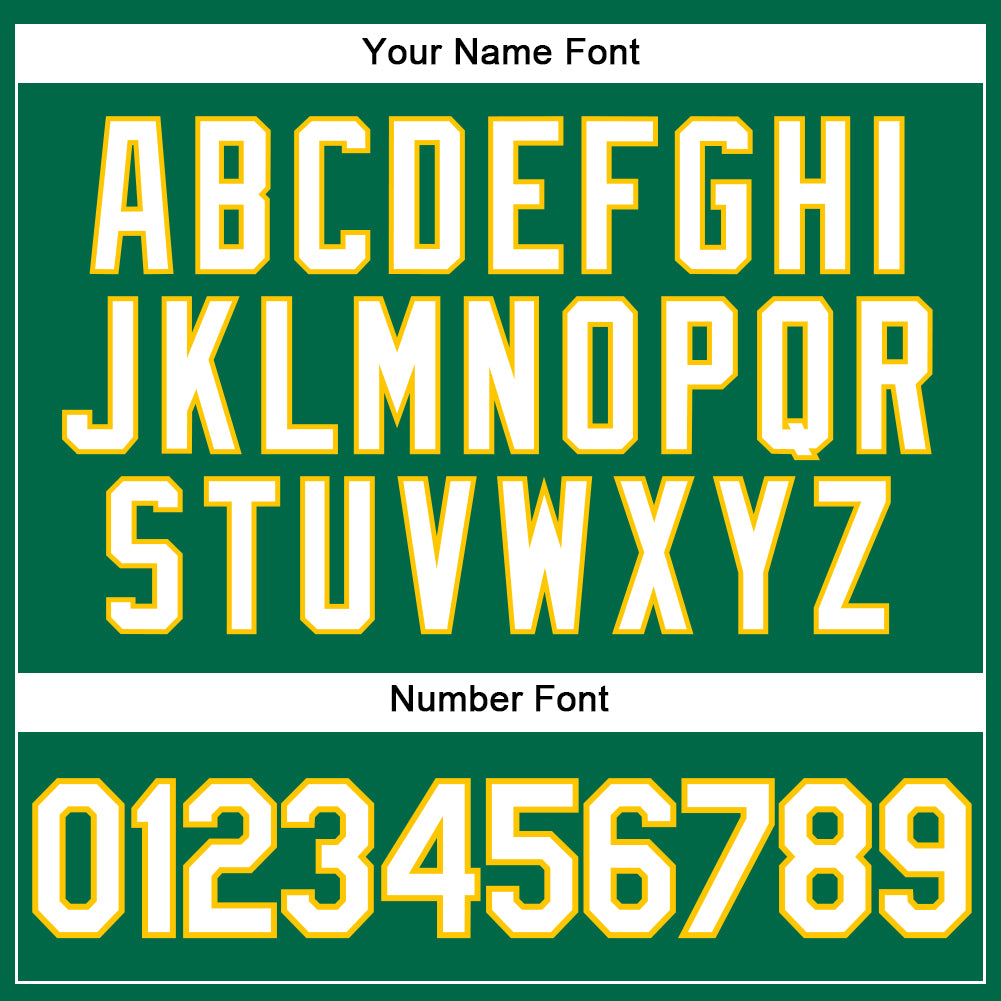 Custom Kelly Green White-Gold Authentic Sleeveless Baseball Jersey