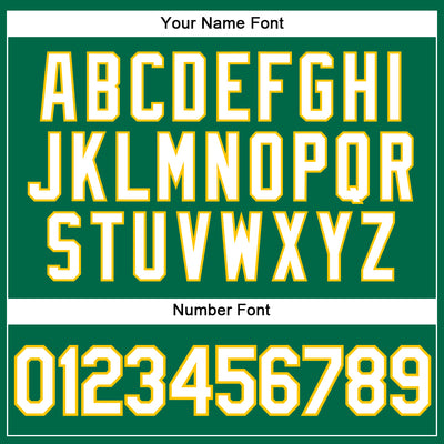 Custom Kelly Green White-Gold Authentic Sleeveless Baseball Jersey