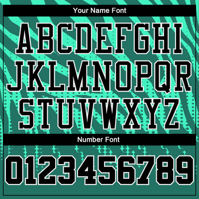 Custom Kelly Green Black-White Round Neck Sublimation Basketball Suit Jersey