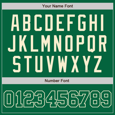 Custom Kelly Green Kelly Green-Cream Authentic Baseball Jersey