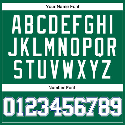 Custom Kelly Green White Royal-Gray Authentic Throwback Basketball Jersey