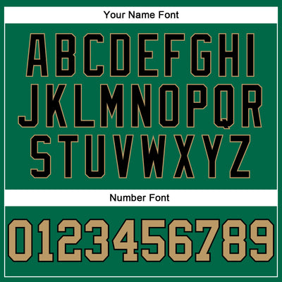 Custom Kelly Green White Pinstripe Old Gold-Black Authentic Basketball Jersey