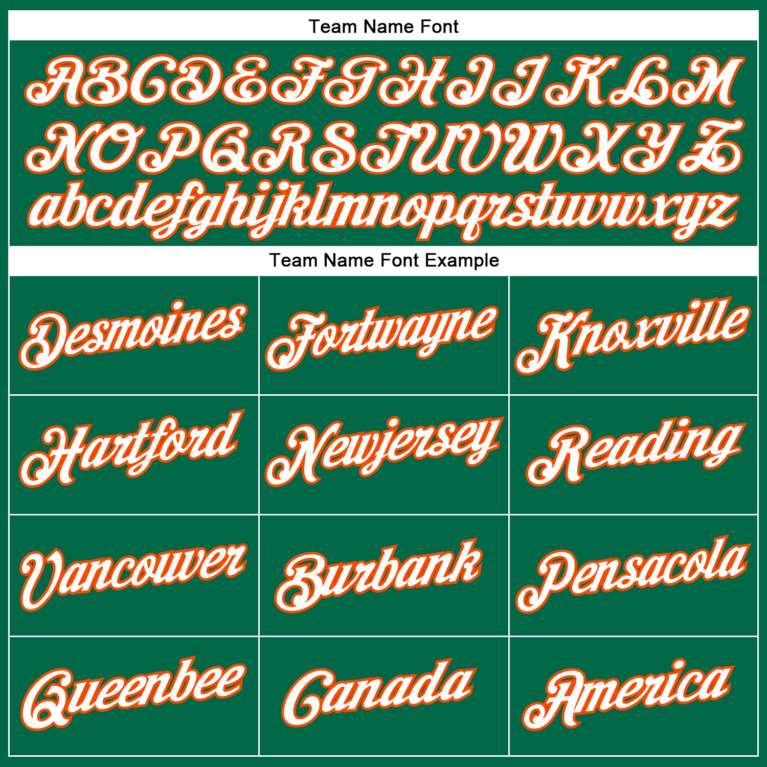 Custom Kelly Green White-Orange Performance T-Shirt