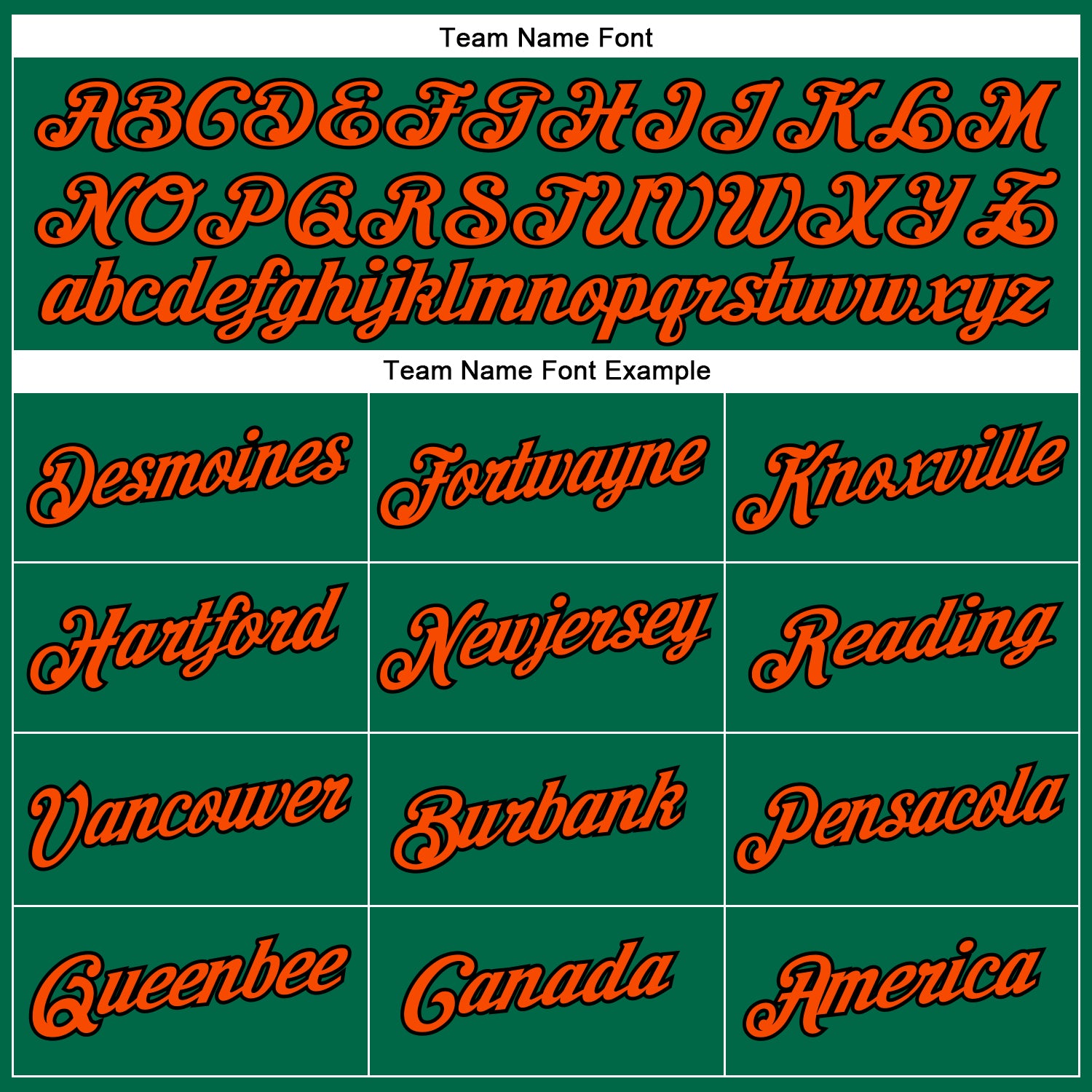 Custom Kelly Green Orange-Black Performance T-Shirt