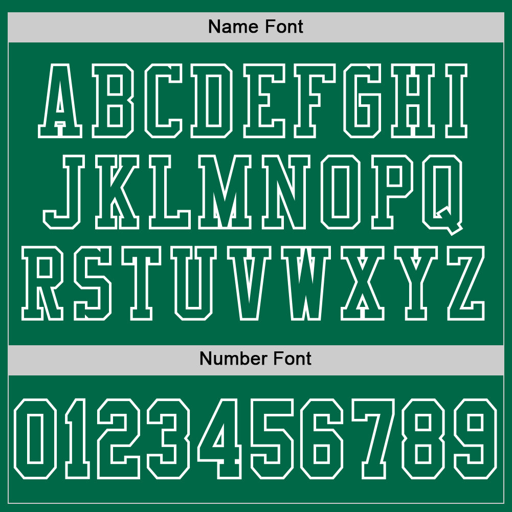 Custom Kelly Green White Mesh Authentic Football Jersey