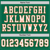Custom Kelly Green White-Orange Mesh Authentic Football Jersey
