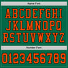 Custom Kelly Green Orange-Black Mesh Authentic Football Jersey