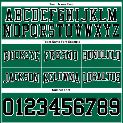 Custom Stitched Kelly Green Black-White Football Pullover Sweatshirt Hoodie