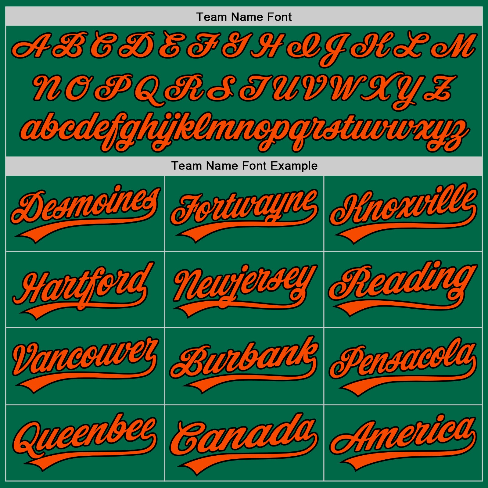 Custom Kelly Green Orange-Black Authentic Throwback Baseball Jersey