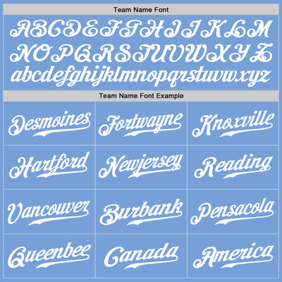 Custom Light Blue White Pinstripe White Authentic Baseball Jersey