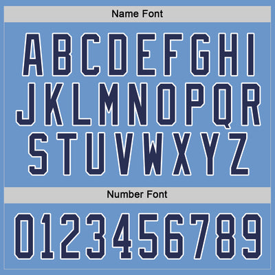 Custom Light Blue Navy-White Hockey Jersey