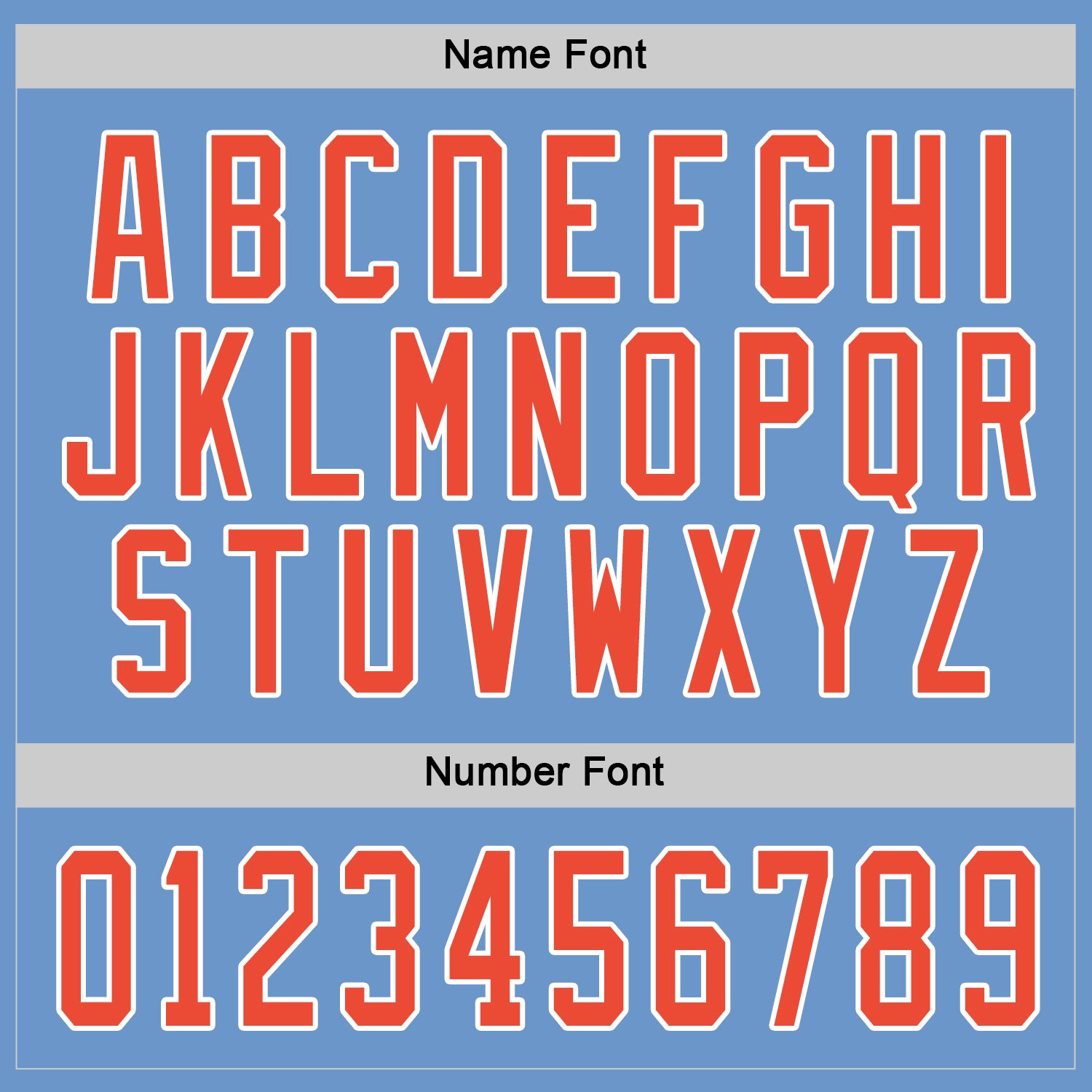 Custom Light Blue Orange-White Hockey Jersey