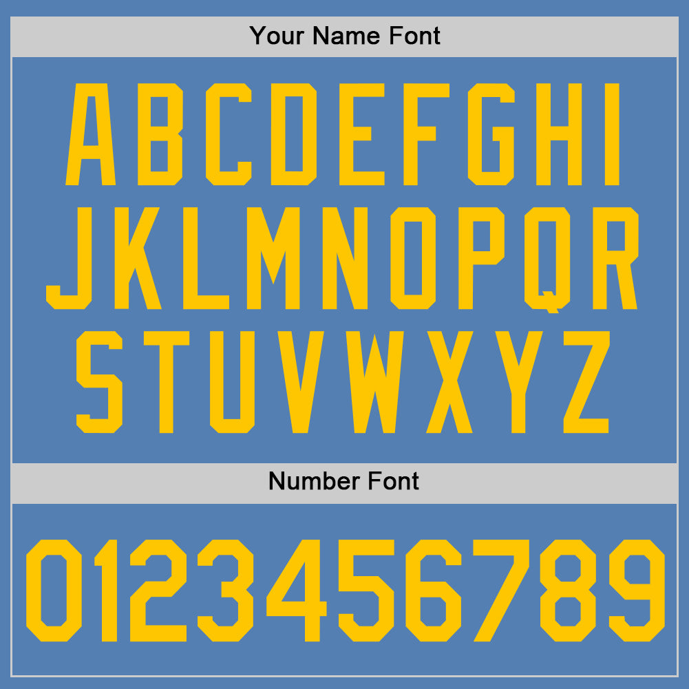 Custom Light Blue Gold Performance T-Shirt