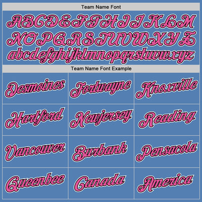 Custom Light Blue Pink-Black Performance T-Shirt