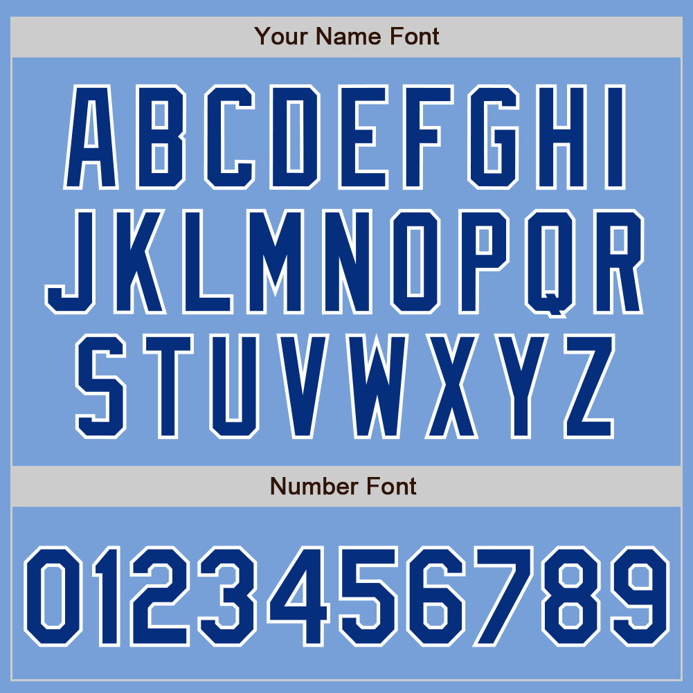 Custom Light Blue White Pinstripe Royal Authentic Baseball Jersey