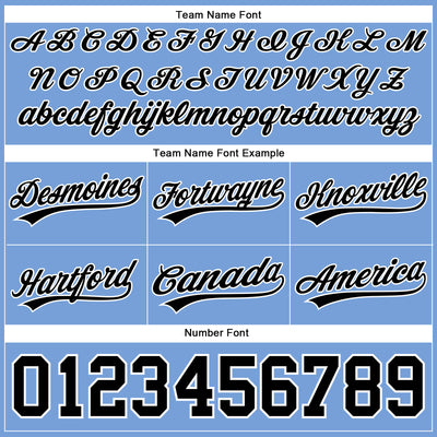 Custom Light Blue Black-White Authentic Throwback Basketball Shorts