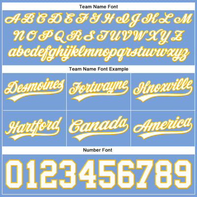 Custom Light Blue White-Gold Authentic Throwback Basketball Shorts