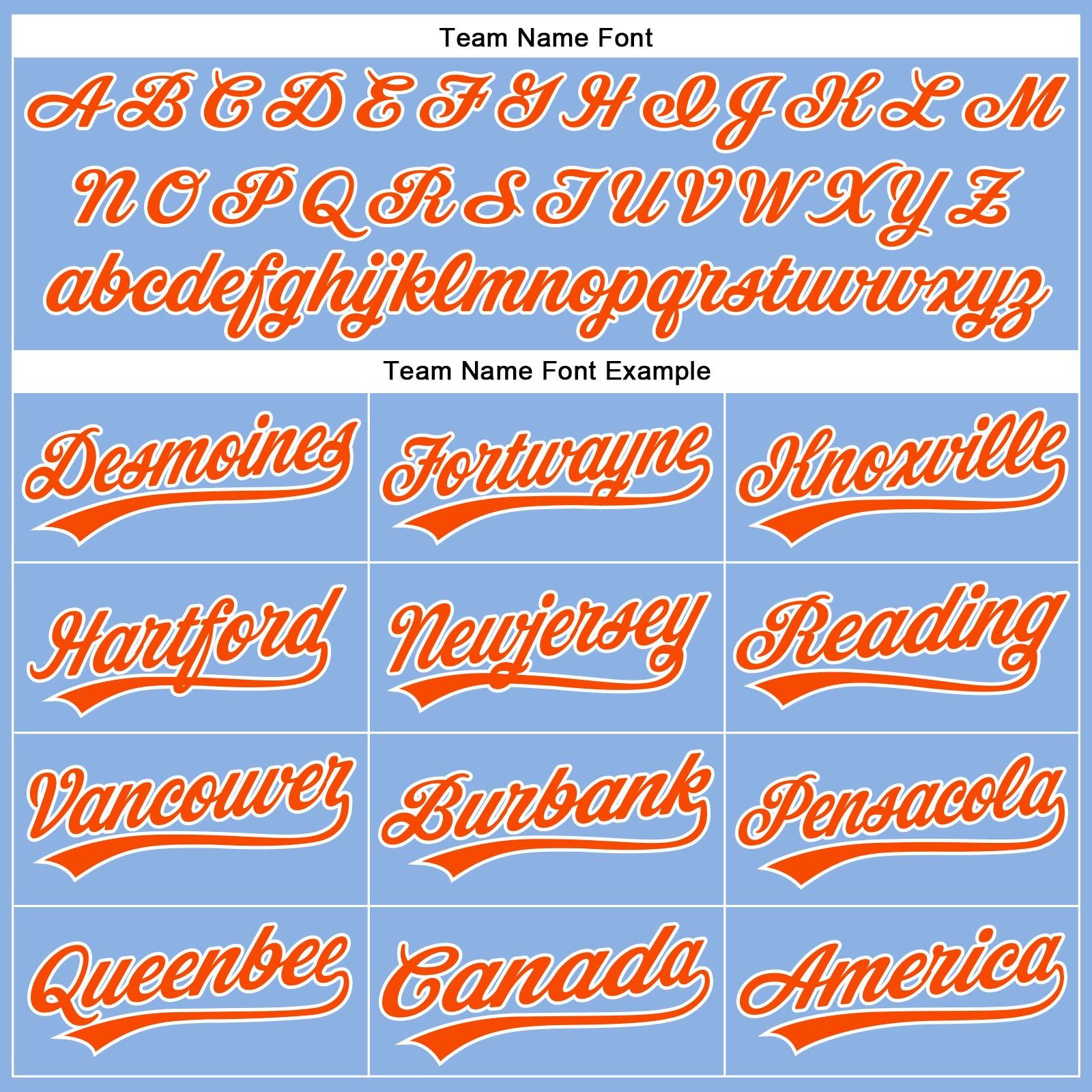 Custom Light Blue Orange Pinstripe White Authentic Baseball Jersey