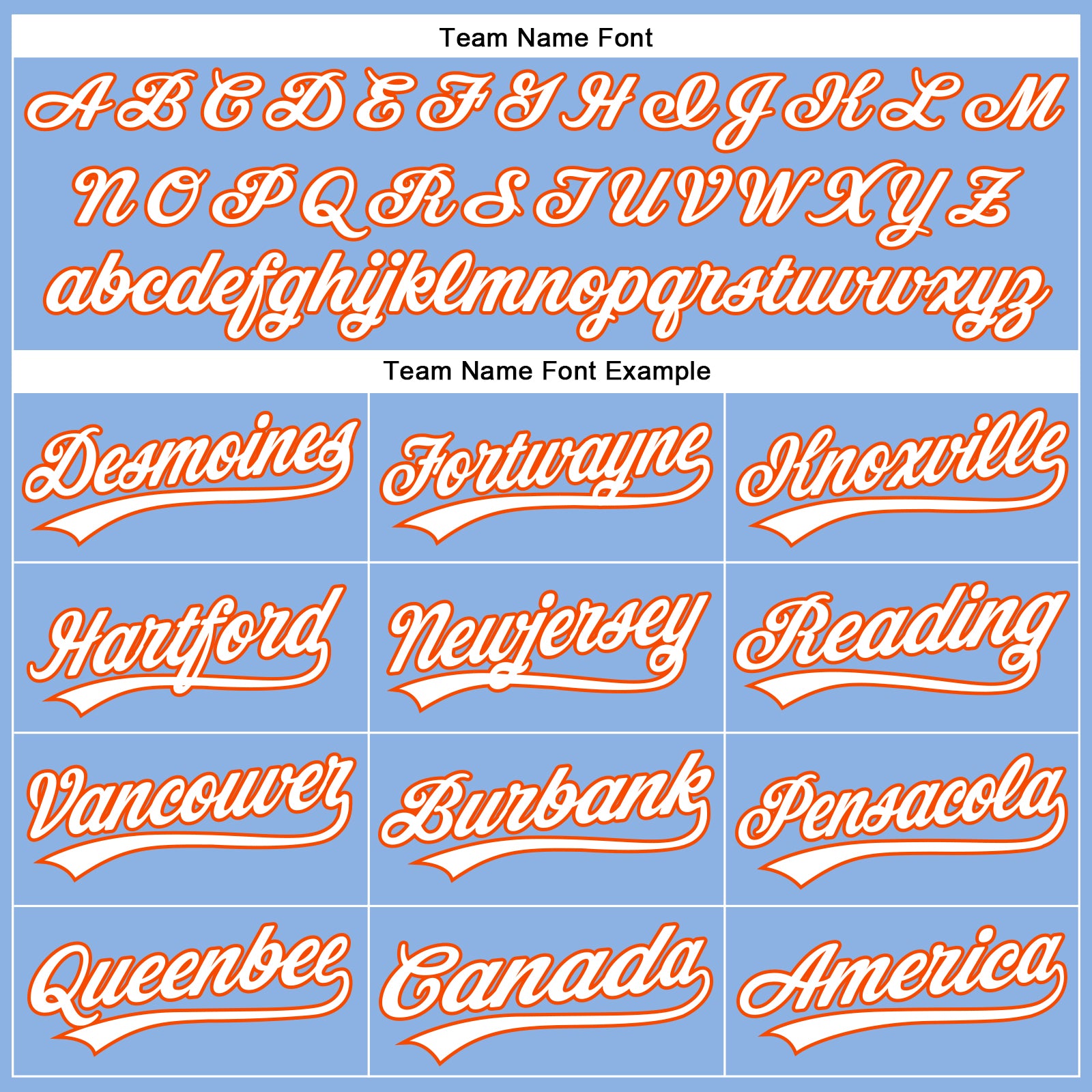 Custom Light Blue White Pinstripe Orange Authentic Baseball Jersey