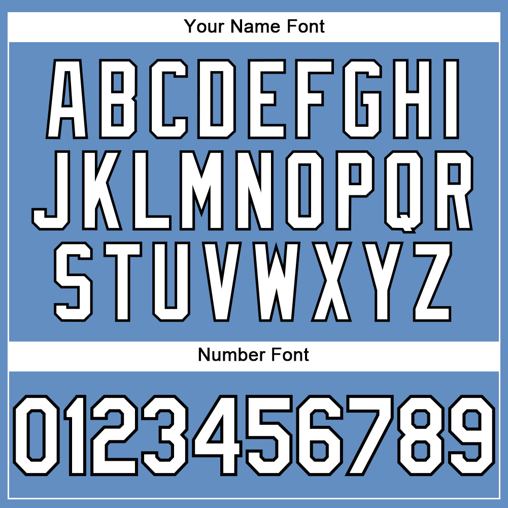 Custom Light Blue White-Black Performance T-Shirt