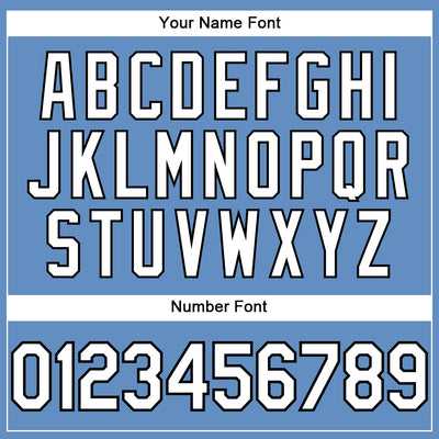 Custom Light Blue White-Black Performance T-Shirt