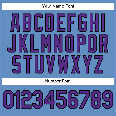 Custom Light Blue Purple-Black Performance T-Shirt