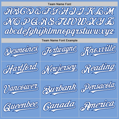 Custom Light Blue Royal-White Authentic Baseball Jersey