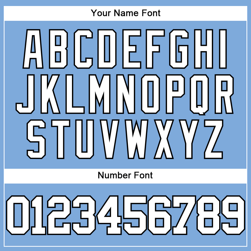 Custom Light Blue White-Black Authentic Baseball Jersey