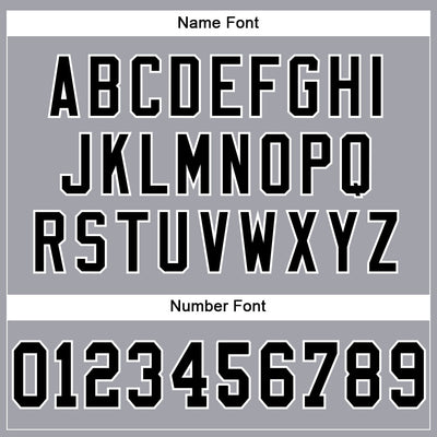 Custom Light Gray Black-White Mesh Authentic Football Jersey