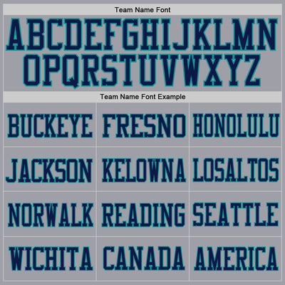 Custom Light Gray Navy-Aqua Mesh Authentic Football Jersey