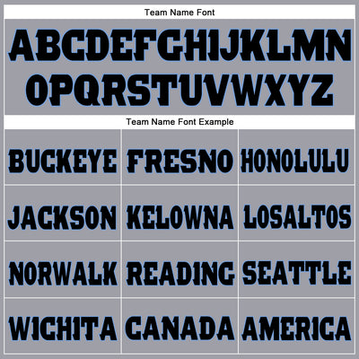 Custom Light Gray Black-Powder Blue Mesh Authentic Football Jersey