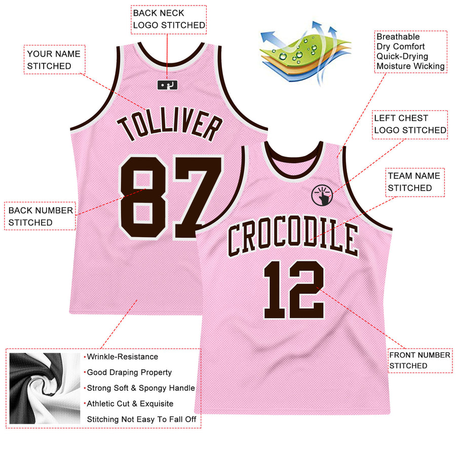 Custom Basketball Jerseys, Basketball Uniforms For Your Team – Tagged Font- Brown