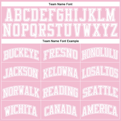 Custom Light Pink White Authentic Throwback Basketball Jersey