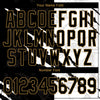 Custom Graffiti Pattern Black-Old Gold Scratch 3D Long Sleeve Performance T-Shirt
