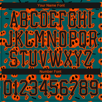 Custom 3D Pattern Halloween Pumpkins Long Sleeve Performance T-Shirt