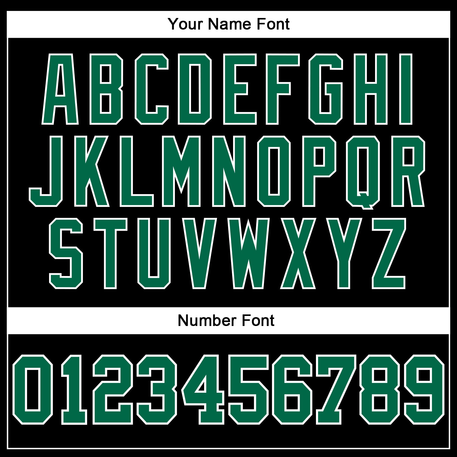 Custom Black Kelly Green-White Long Sleeve Performance T-Shirt