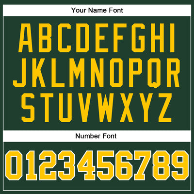 Custom Green Gold-White Long Sleeve Performance T-Shirt