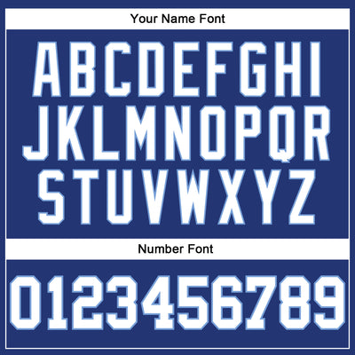 Custom Royal White-Light Blue Long Sleeve Performance T-Shirt