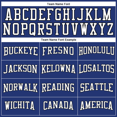 Custom Royal White-Black Long Sleeve Performance T-Shirt