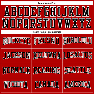 Custom Red Black-White Long Sleeve Performance T-Shirt