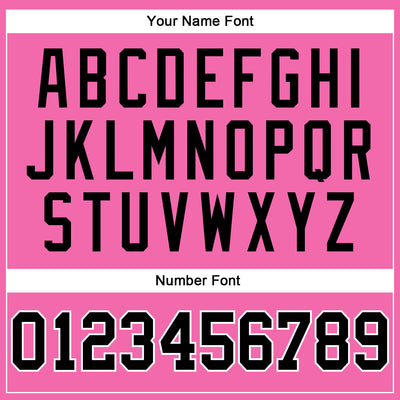 Custom Pink Black-White Long Sleeve Performance T-Shirt