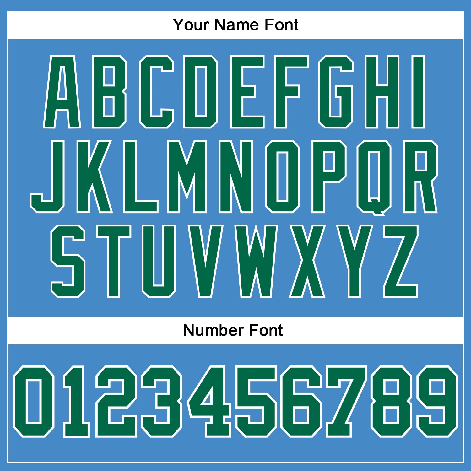 Custom Powder Blue Kelly Green-White Long Sleeve Performance T-Shirt