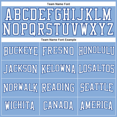 Custom Light Blue White-Royal Long Sleeve Performance T-Shirt